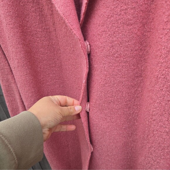 Boden Sally Pink Wool Blend Coat Size 10R - Picture 4 of 10
